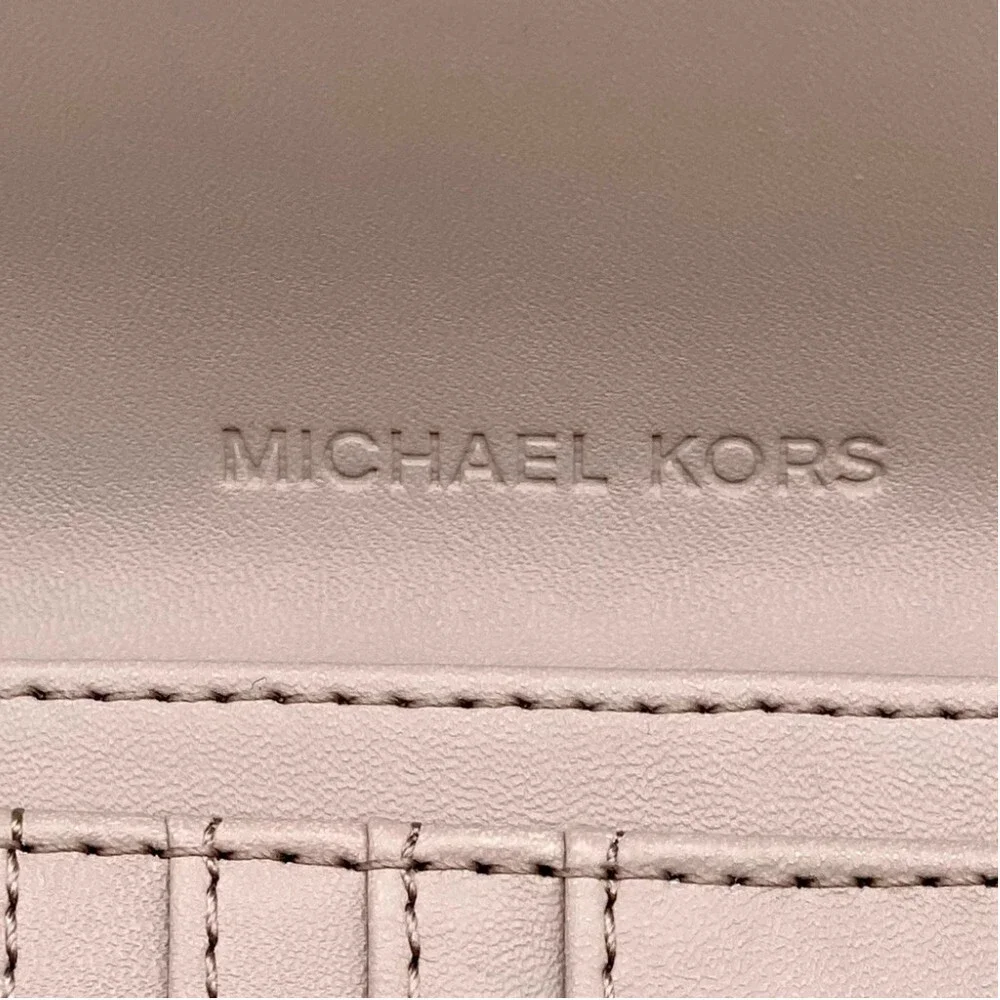 Michael Kors Large Trifold Wallet Light Sand